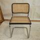 Chaise Cesca B32 noire de Marcel Breuer estampillée, Italie