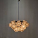 Large Glass Globe Chandelier by Richard Essig, Germany, 1960s