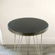 Side table with metal Eiffel feet 60's