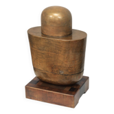 Holey Grail, forme sculpturale monumentale en bois par Annet Gaaikema, années 1980.
