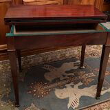 Game table board wallet sofa back mahogany console Napoleon III