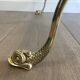 Neoclassical brass style coffee table with dolphin head decoration