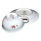 CPN, Vintage porcelain flower cup - Luxury Porcelain La Compagnie Nationale de Porcelaine