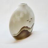 Virebent porcelain lens vase Yves Mohy