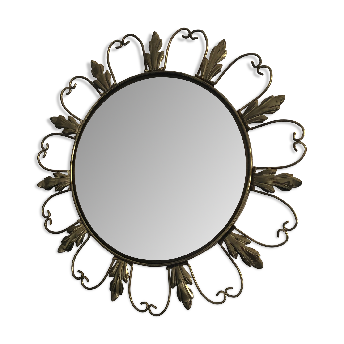 Mirror sun vintage witch eye 1960 - 45 cm
