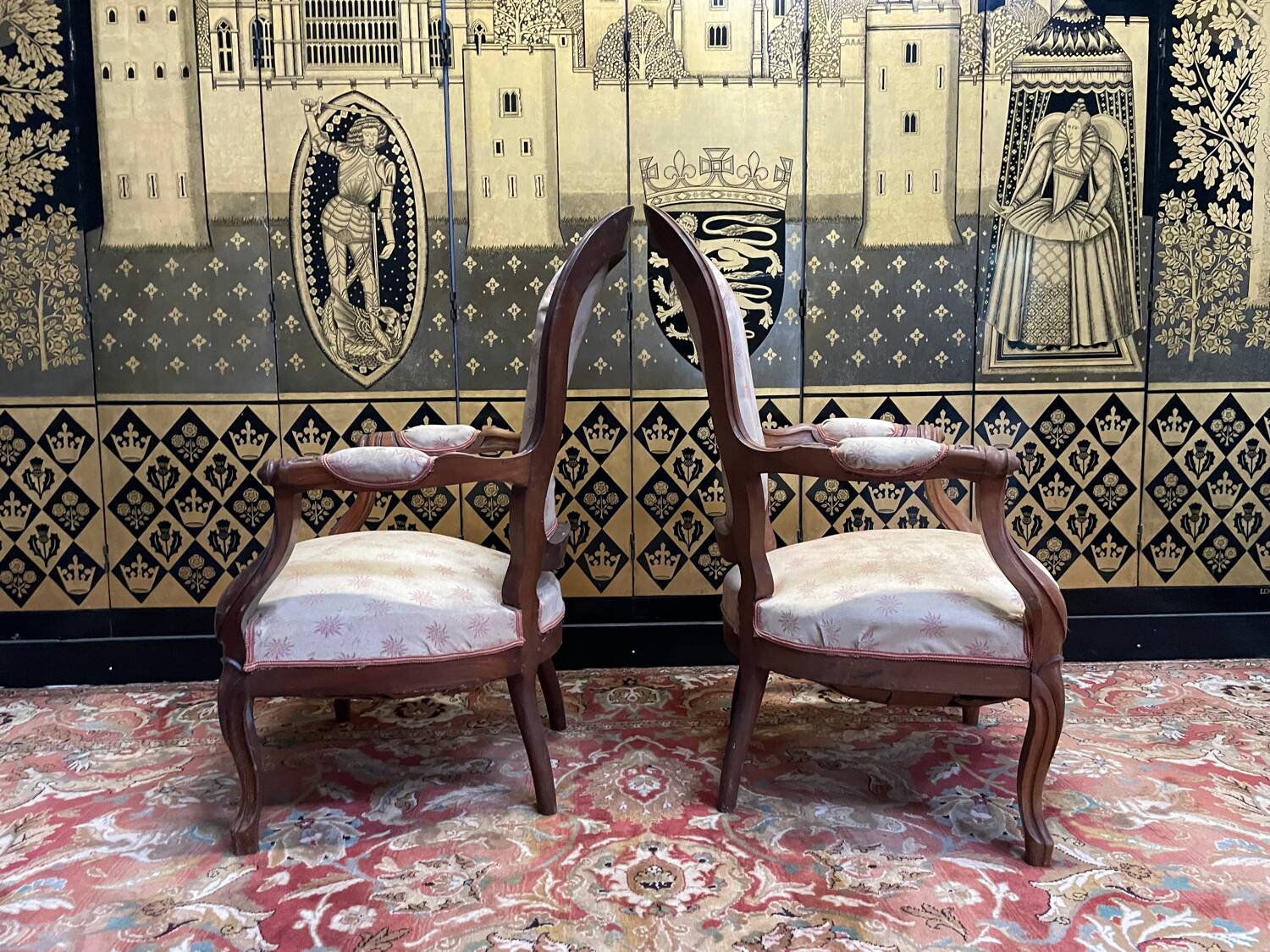Pair of Louis Philippe armchairs