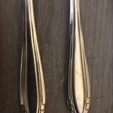 Two-pronged silver forks