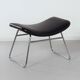Vintage footstool by rudolf wolf & j.h. rohe for rohe noordwolde, 1960s | black skai