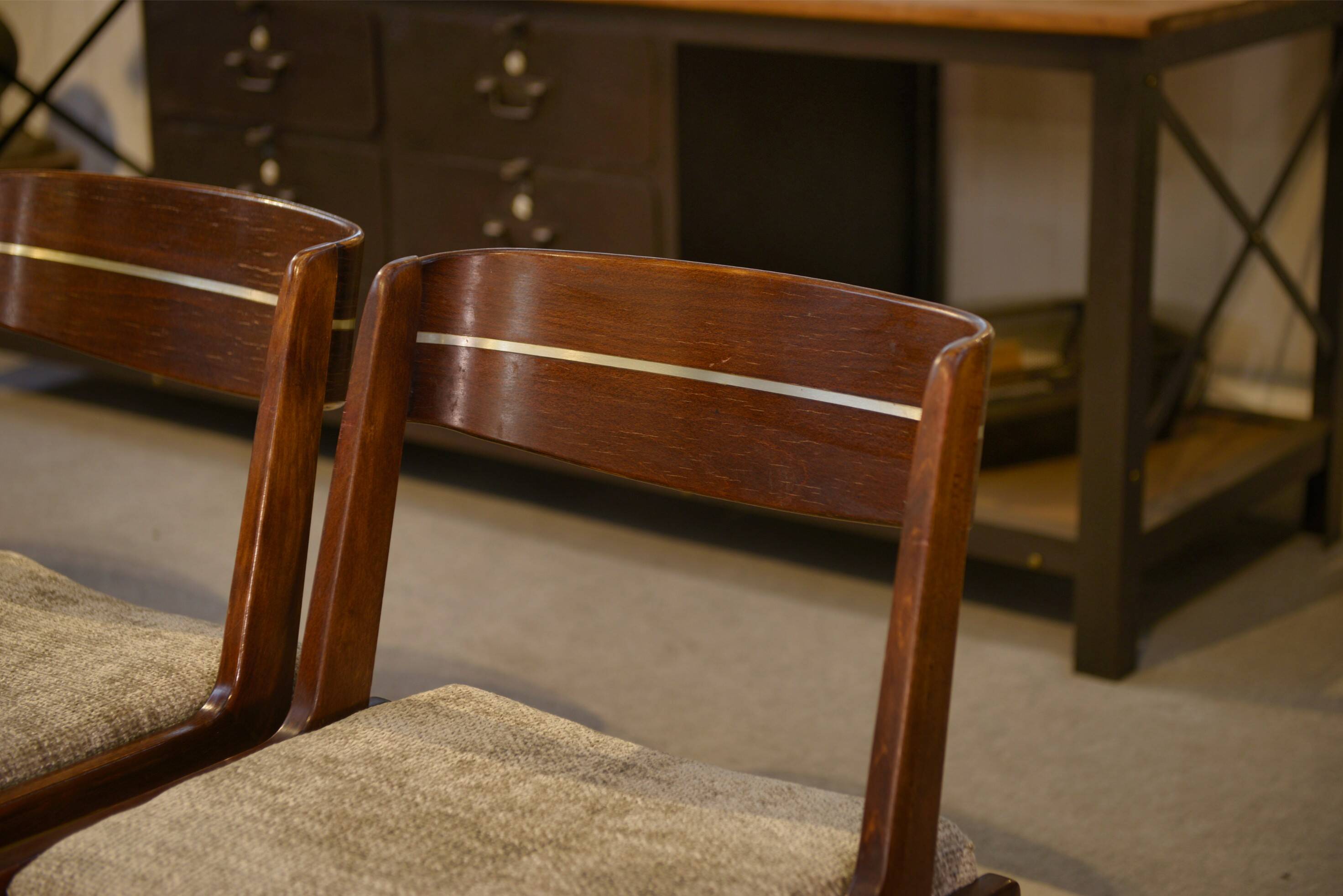 Set of 4 Scandinavian chairs from the 1960s.