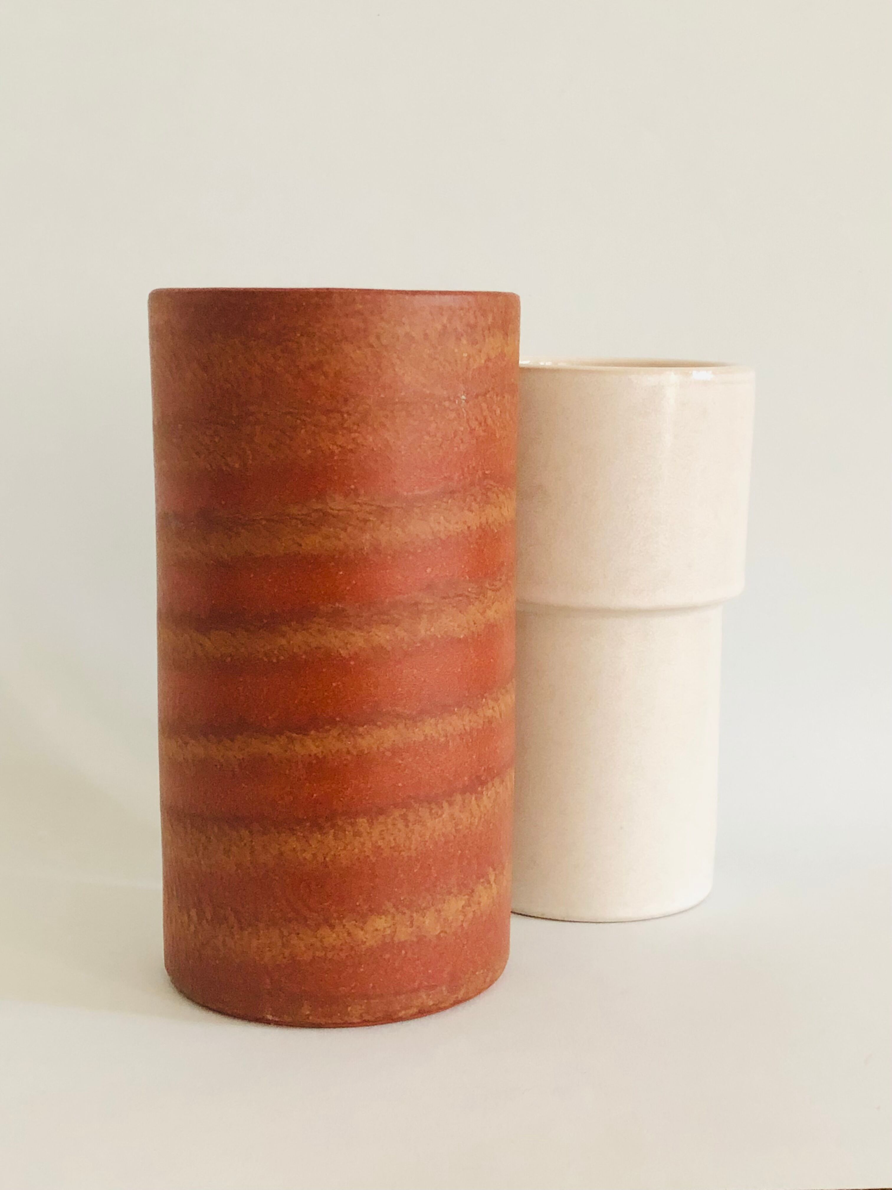 Vintage Dutch vase duo