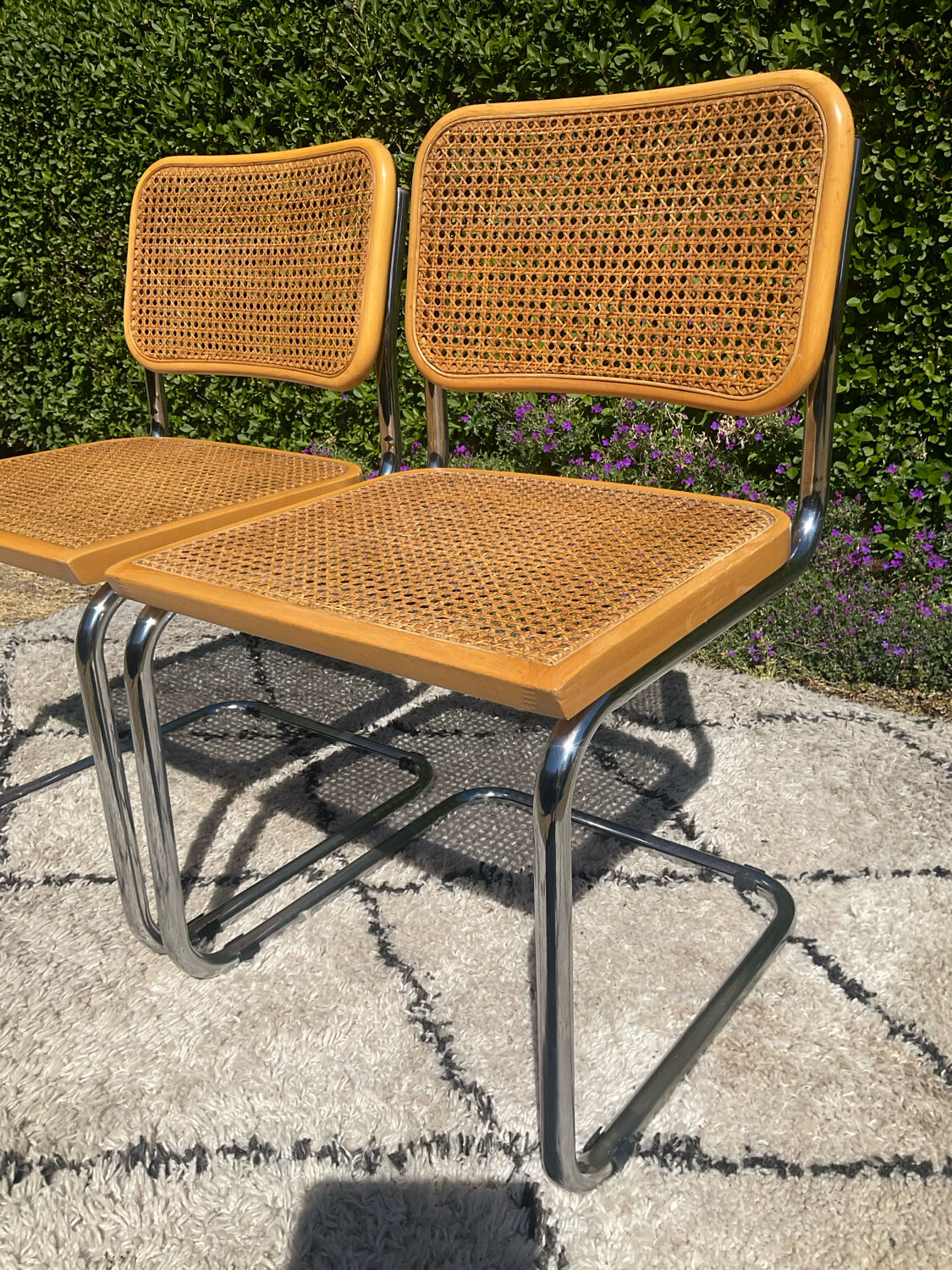 Paire de chaises Marcel Breuer Cesca B32