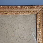 Ancien cadre bois & stuc doré 61x48,5 cm feuillure 51,5x38,2 cm