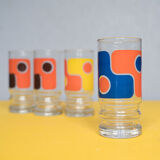 Set of long drink glasses