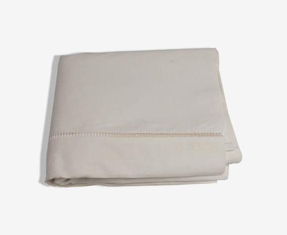 Drap en coton/lin pur vers les années 1980