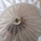 Vintage origami glass globe pendant light