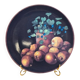 Large Gien plate Cueillette D. Lalande 30 cm – Fruit & violet decoration
