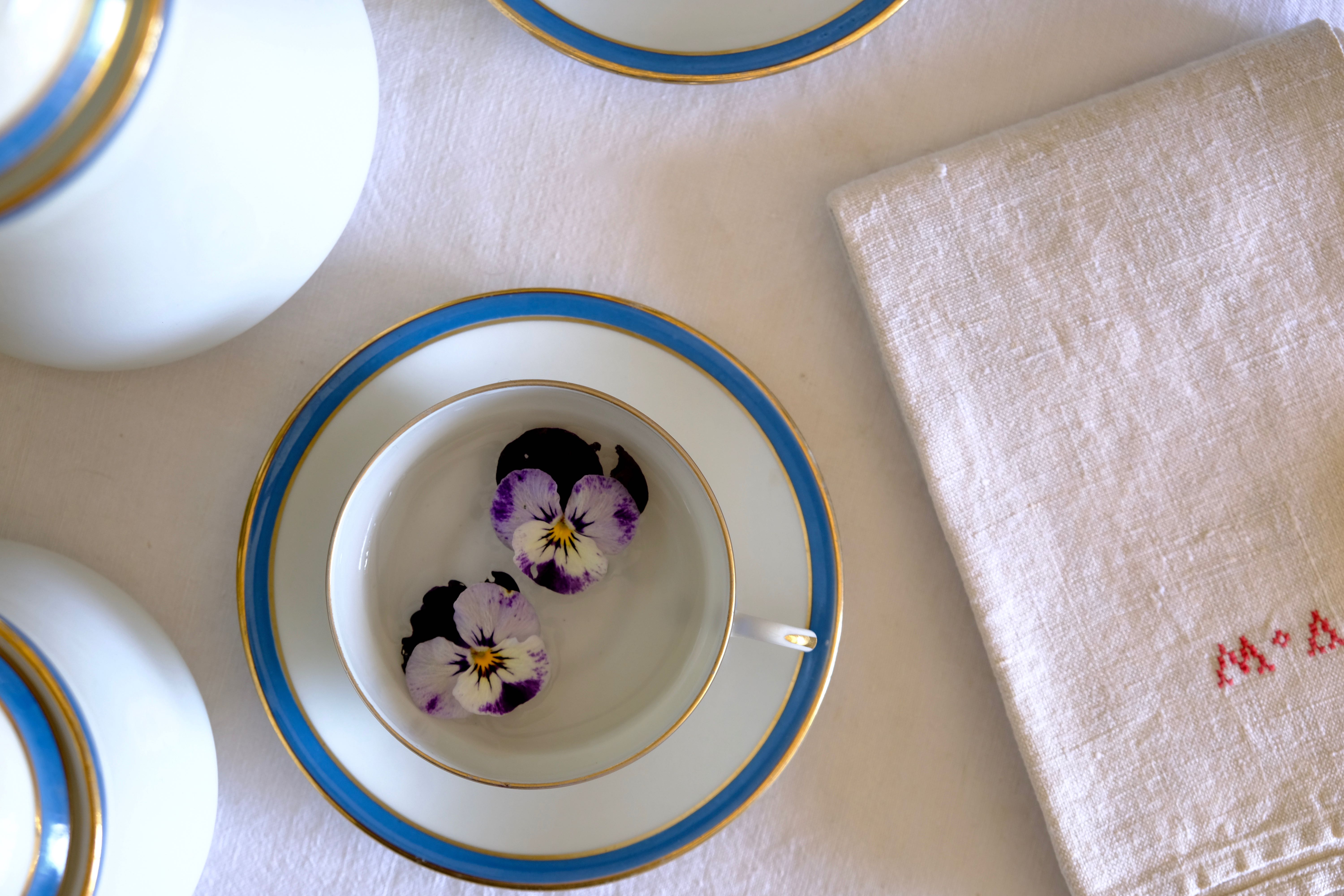 Limoges manufacture BRP fine porcelain tea service circa 1925/30