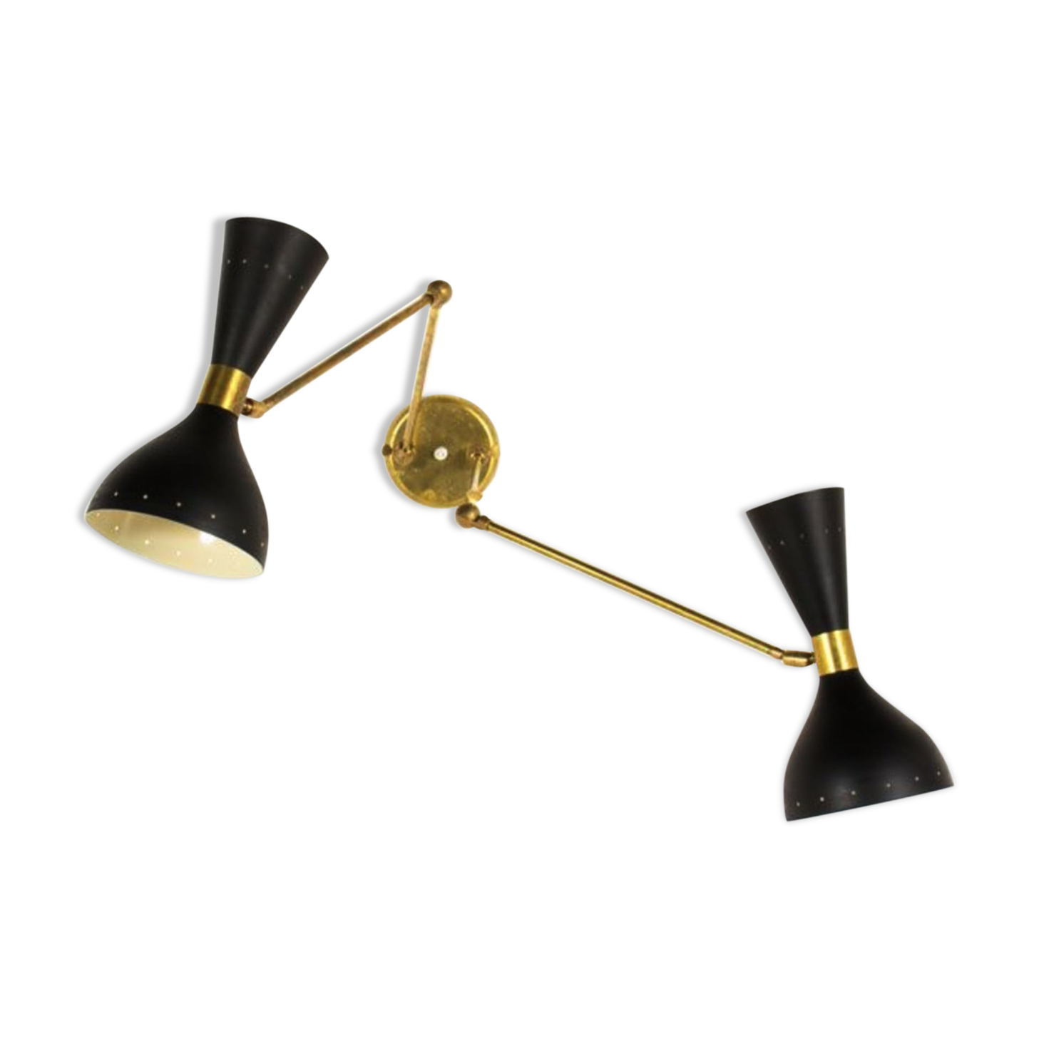 Double wall sconce in the style of Italian creations of the 50s