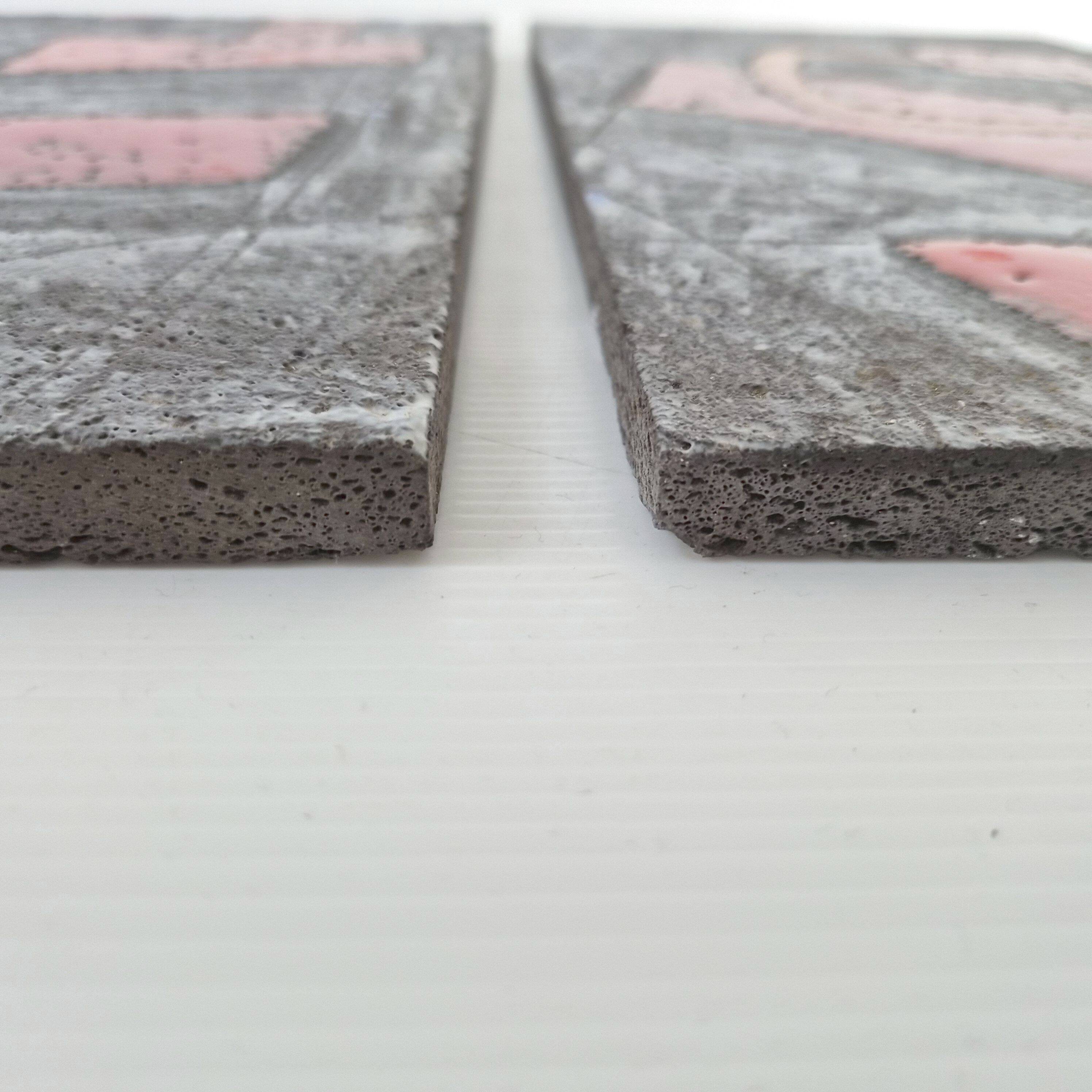 SET OF 2 VINTAGE PANELS FORMING A MURAL 1960 CLOUTIER BROTHERS ROBERT & JEAN 60S