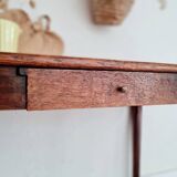 Old table - wooden desk with curved legs