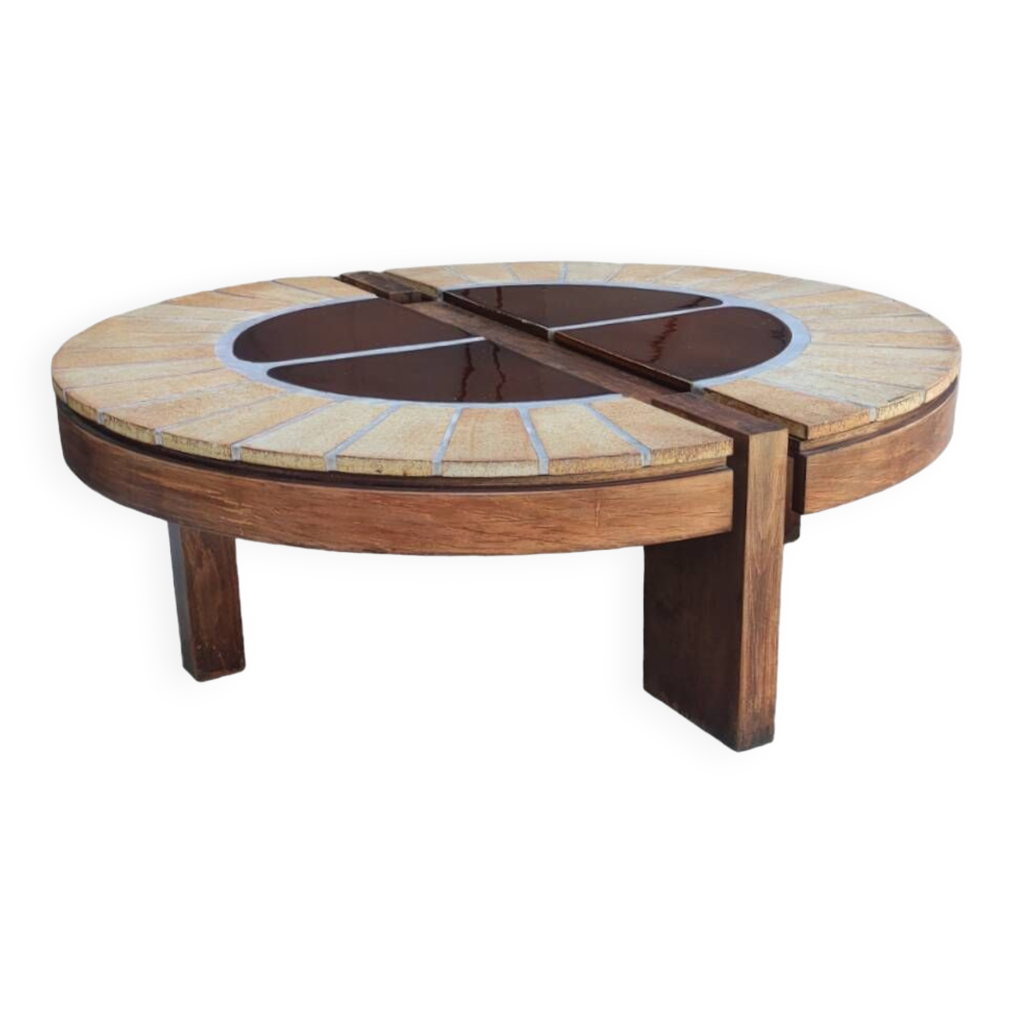 Old Roger Capron Vallauris/coffee bean coffee table