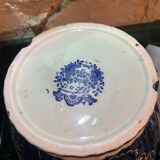 Vintage Delft Blue Ginger Jar: large blue and white ceramic vase