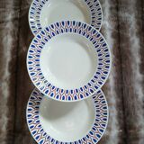 3 antique deep plates from Badonviller