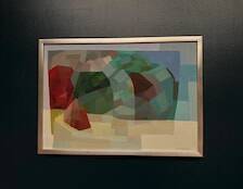 Original Swedish Oil on Canvas – “Composition” by Rune Eringstam – Signed – Vintage & Framed