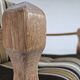 1970s, Danish armchair, furniture wool, solid oak wood.