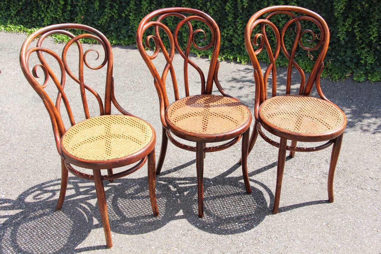 Série de x8 chaises bistrot style Thonet
