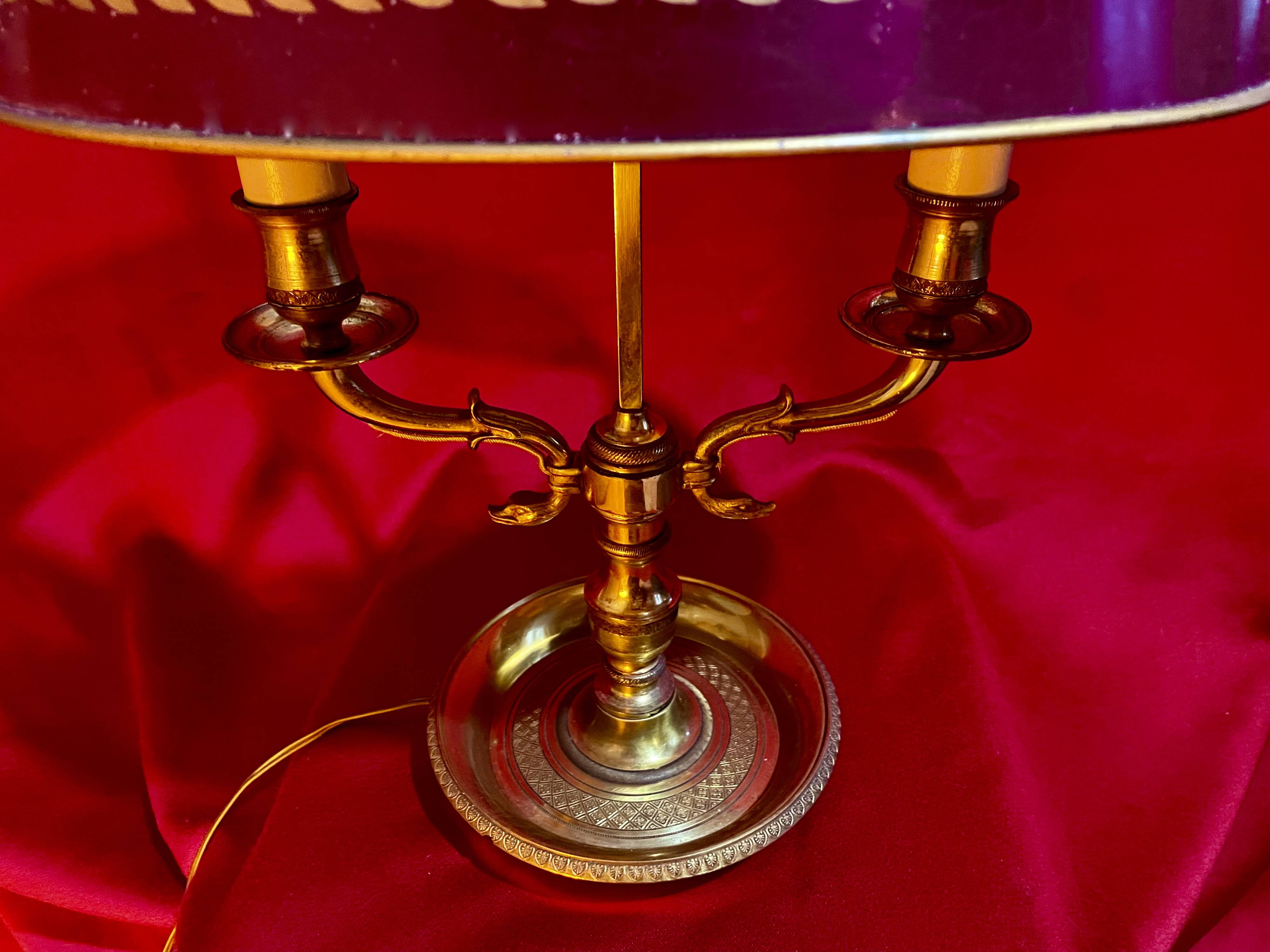 Vintage Empire Hot Water Bottle Lamp by Lucien Gau