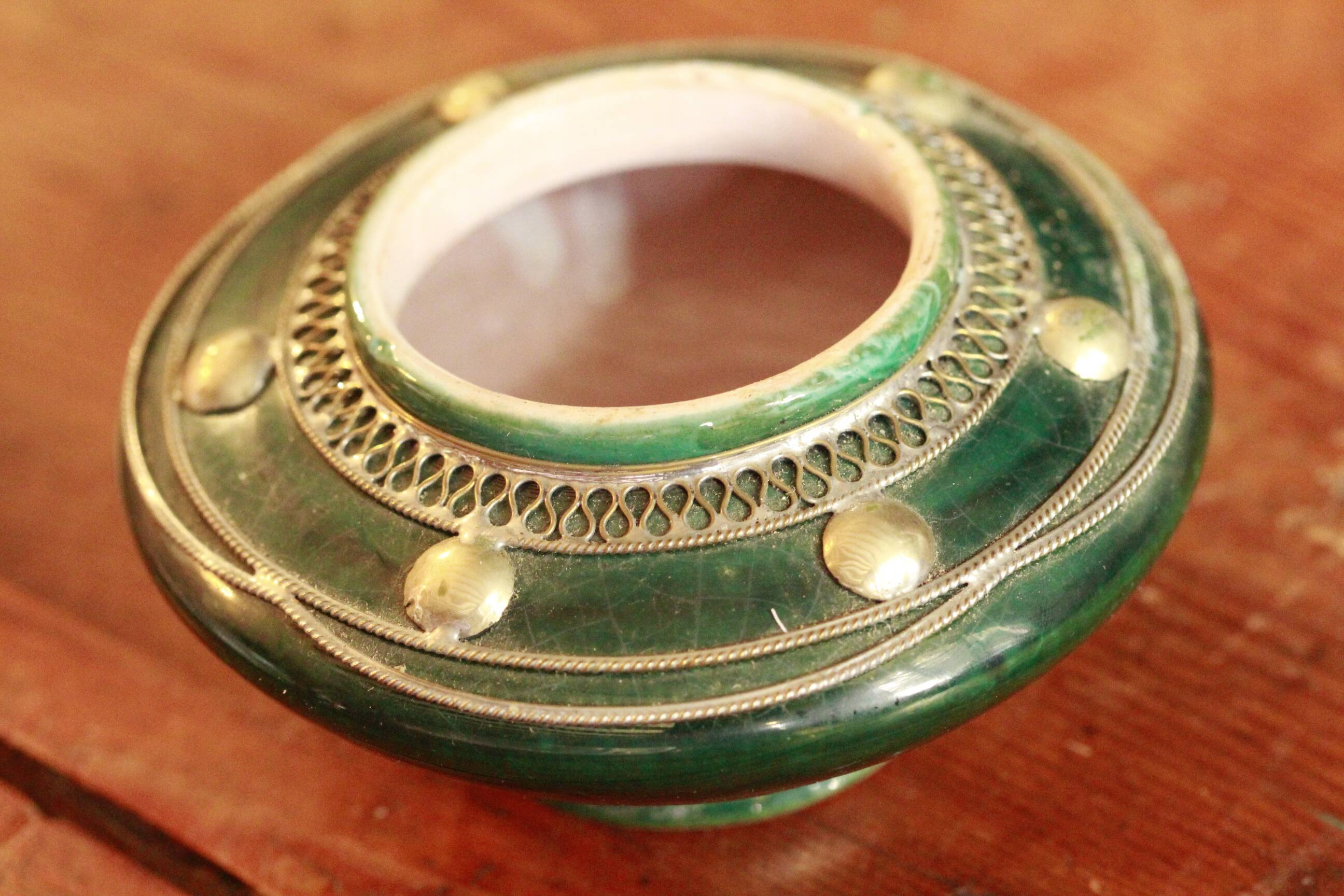 Moroccan ceramic ashtray