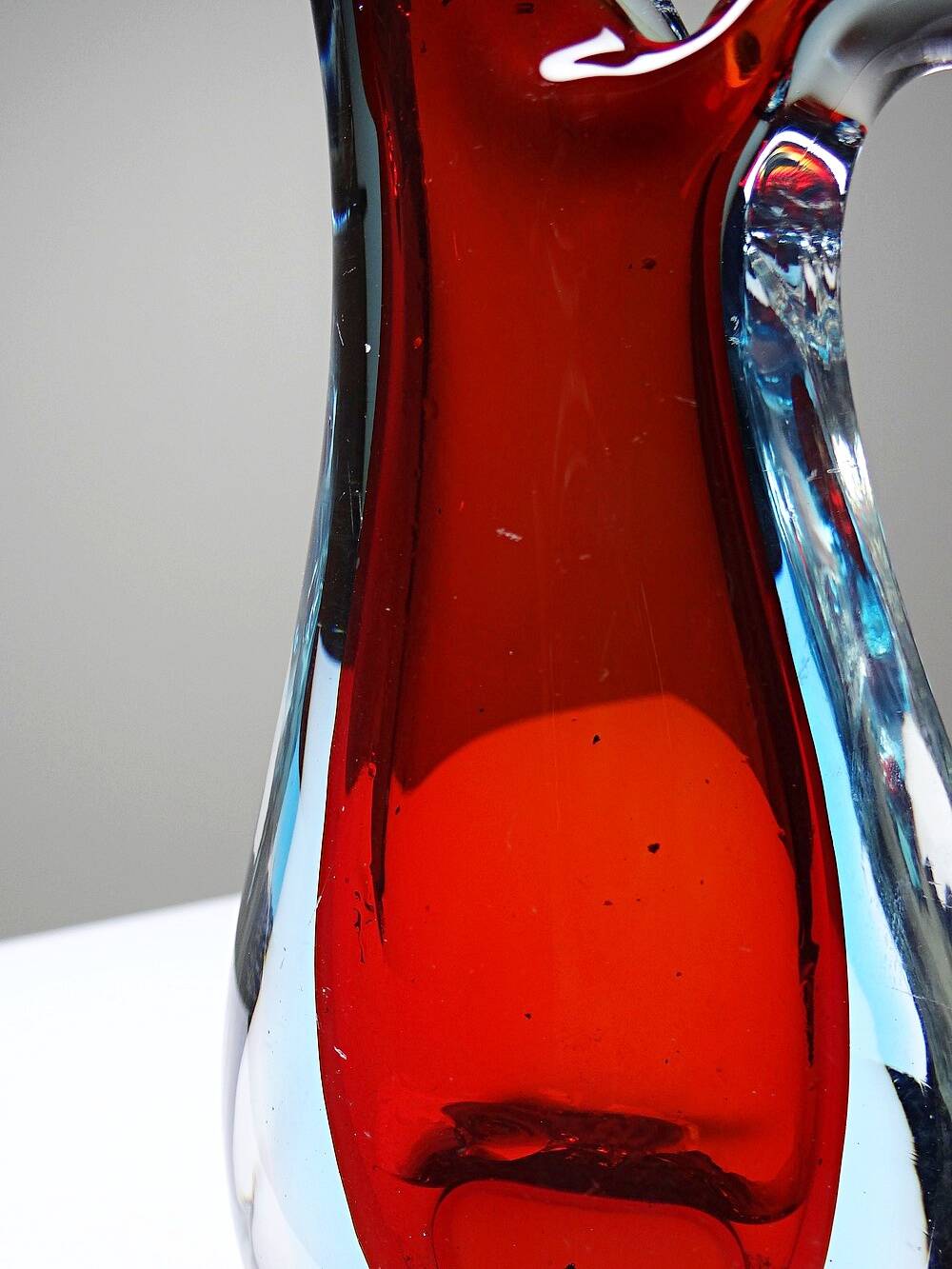 Vase pitcher submerged att. Flavio Poli, Murano 1960-1970