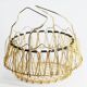 Vintage gold metal basket