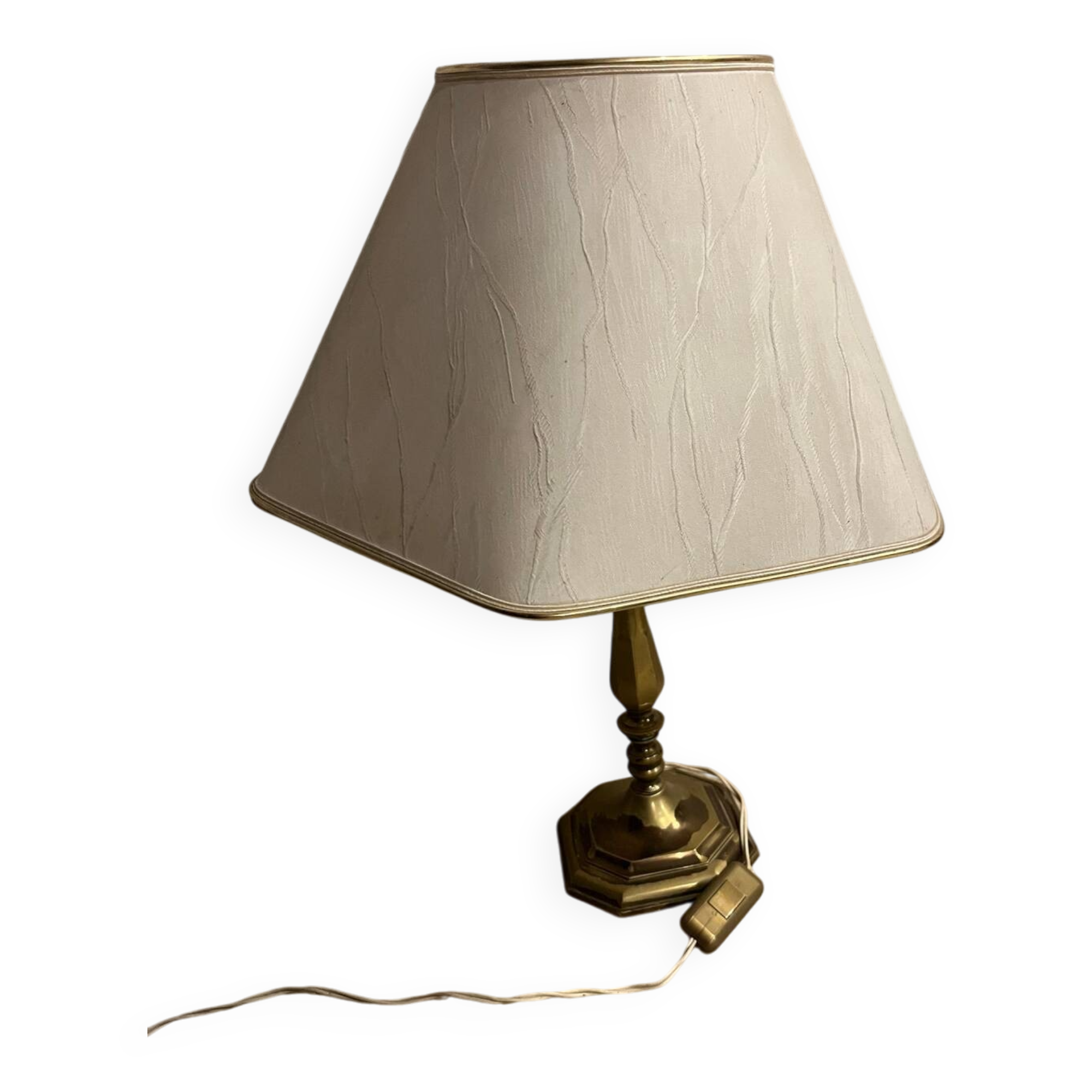 Vintage 1950s brass lamp