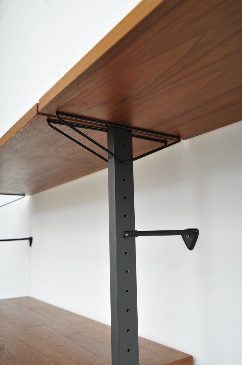Swedish walnut shelving system by Pira, 1960s