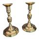 Pair of antique candlesticks - gilded bronze 18th century