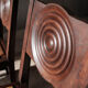 Set of 6 neo-Basque mulched chairs in the taste of Victor Courtray