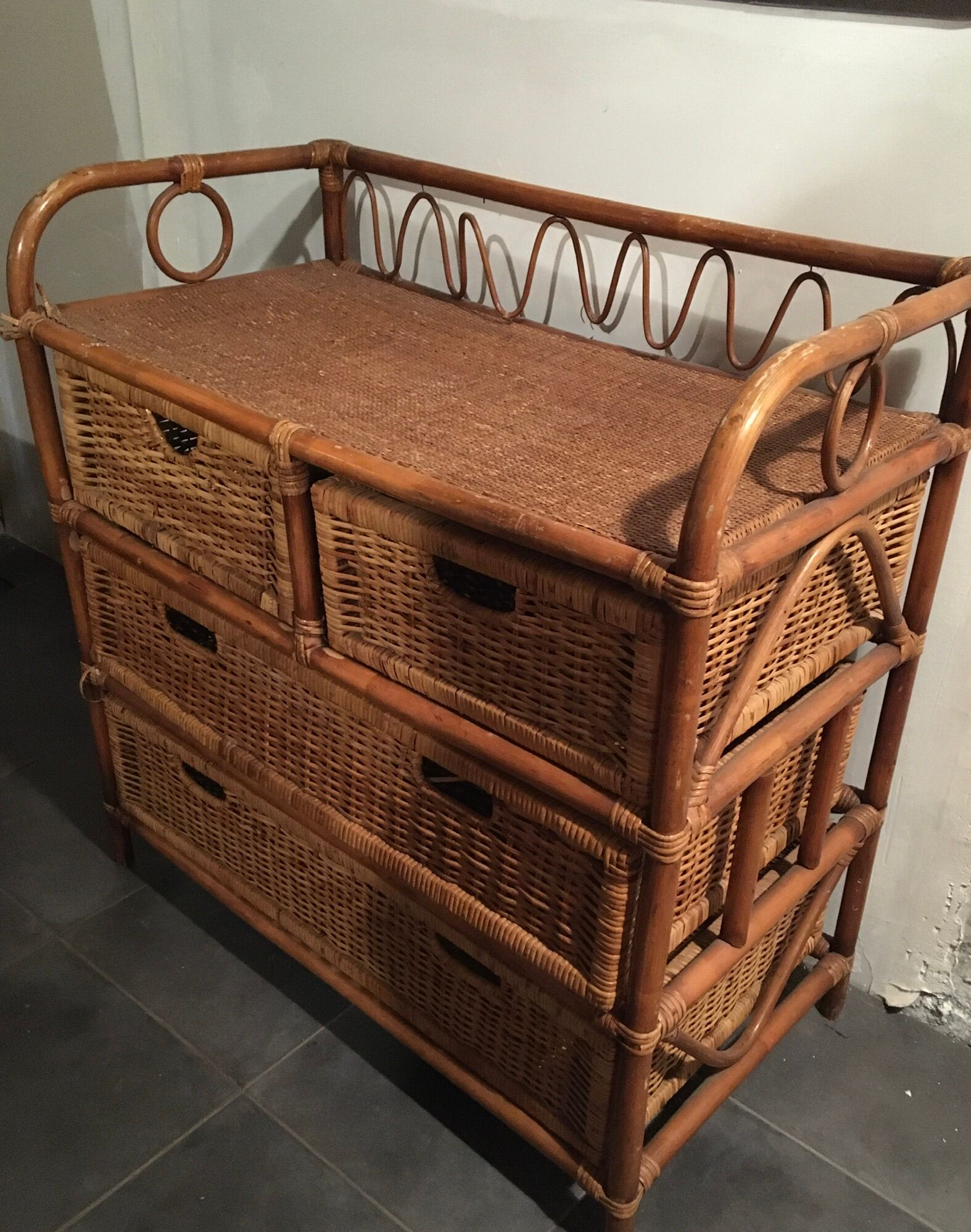 Bamboo dresser