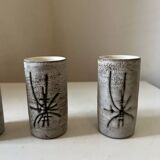 Verres à pastis Henri Cimal galerie Palissy Vallauris