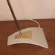 Mid century modern brass and perforated metal arc floor lamp, 1960s