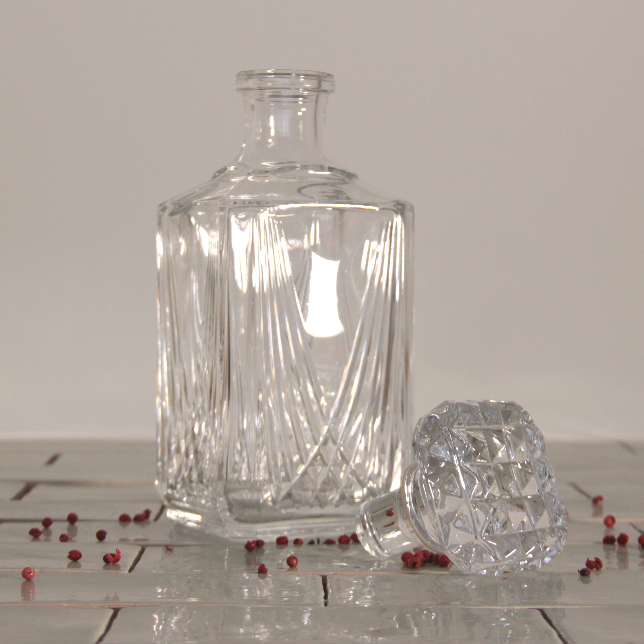 Vintage cut crystal whisky decanter