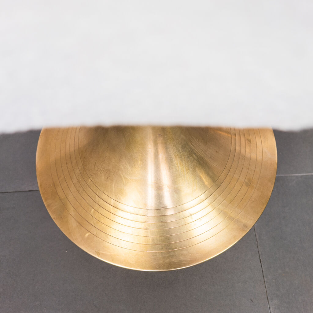 Set of 3 modern vintage lamps in 70s Lamperti brass