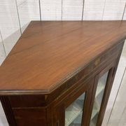 Early 20th century walnut corner cabinet