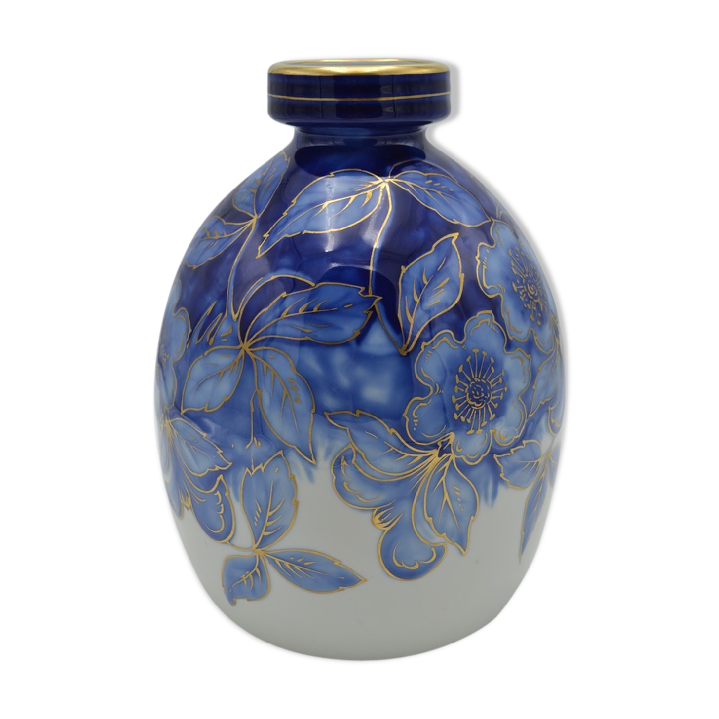 Arthemis Art deco vase by Camille Tharaud Limoges porcelain