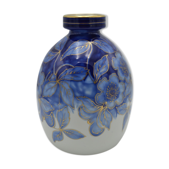 Vase Arthémis Art déco en porcelaine de Limoges par Camille Tharaud