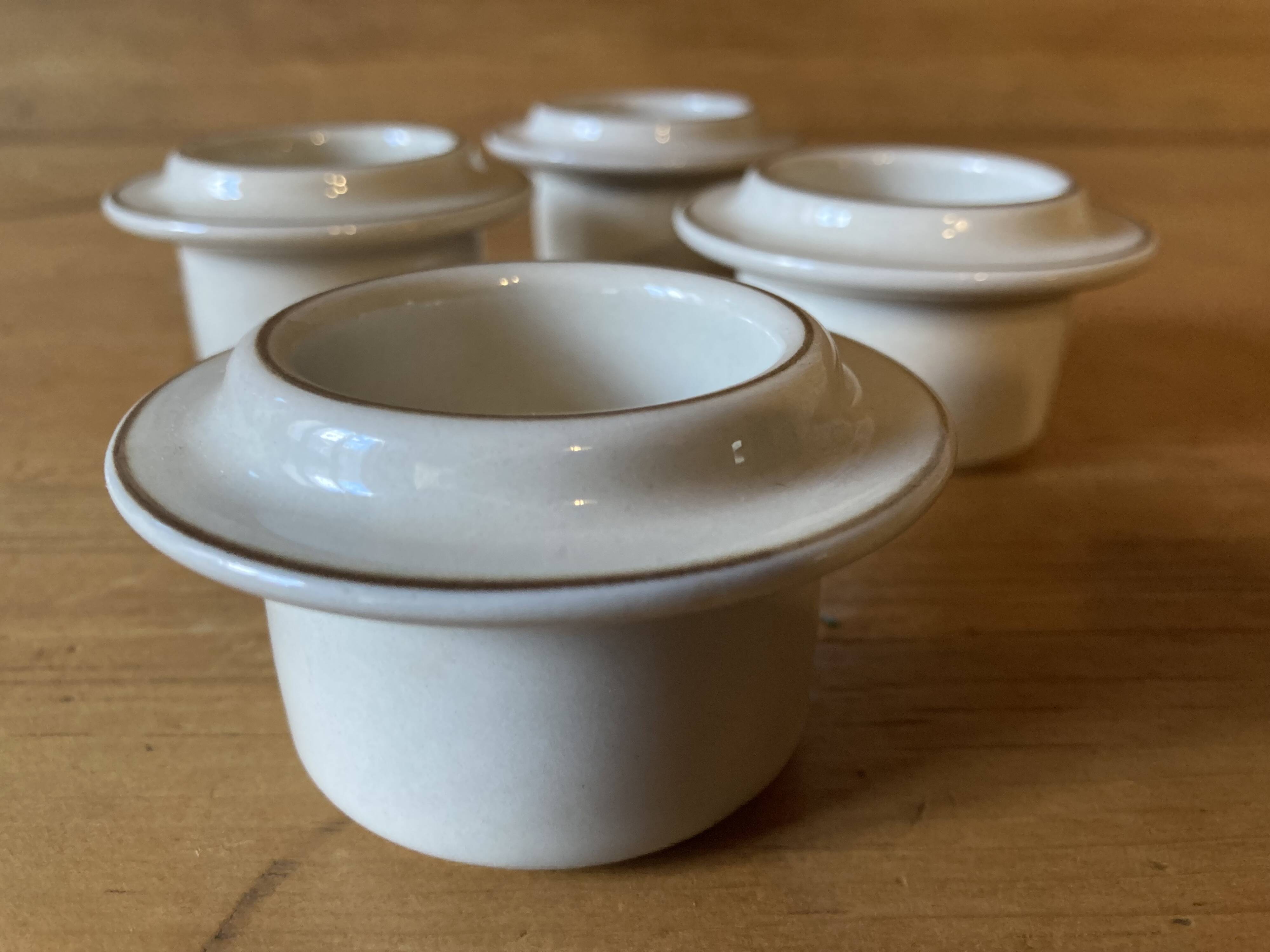 Arabia egg cups, Finland, 1970s-1980s