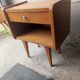 Side bedside bedside table feet compass 1 vintage drawer