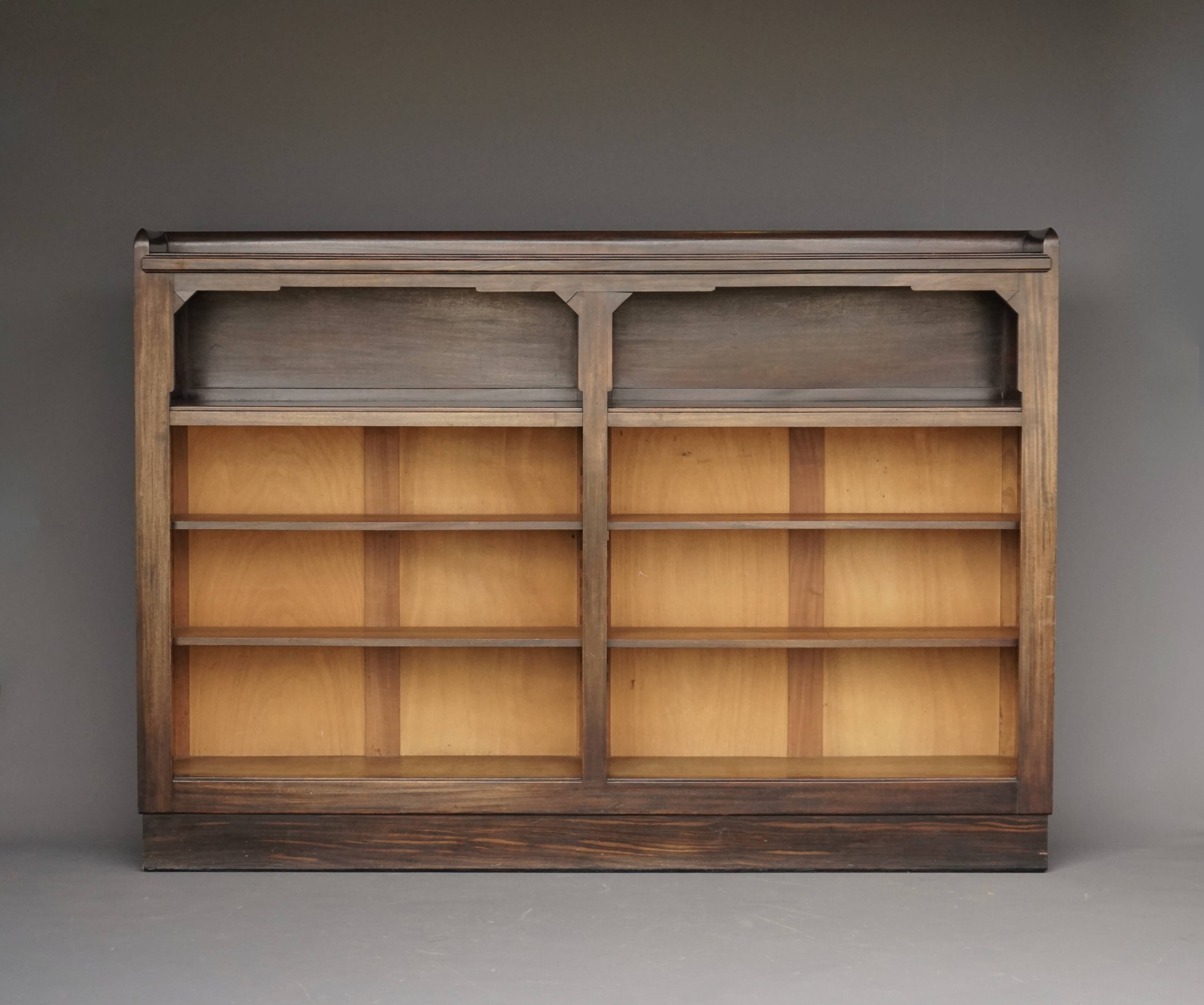 Hague School Art Deco wooden Bookcase, 1930s