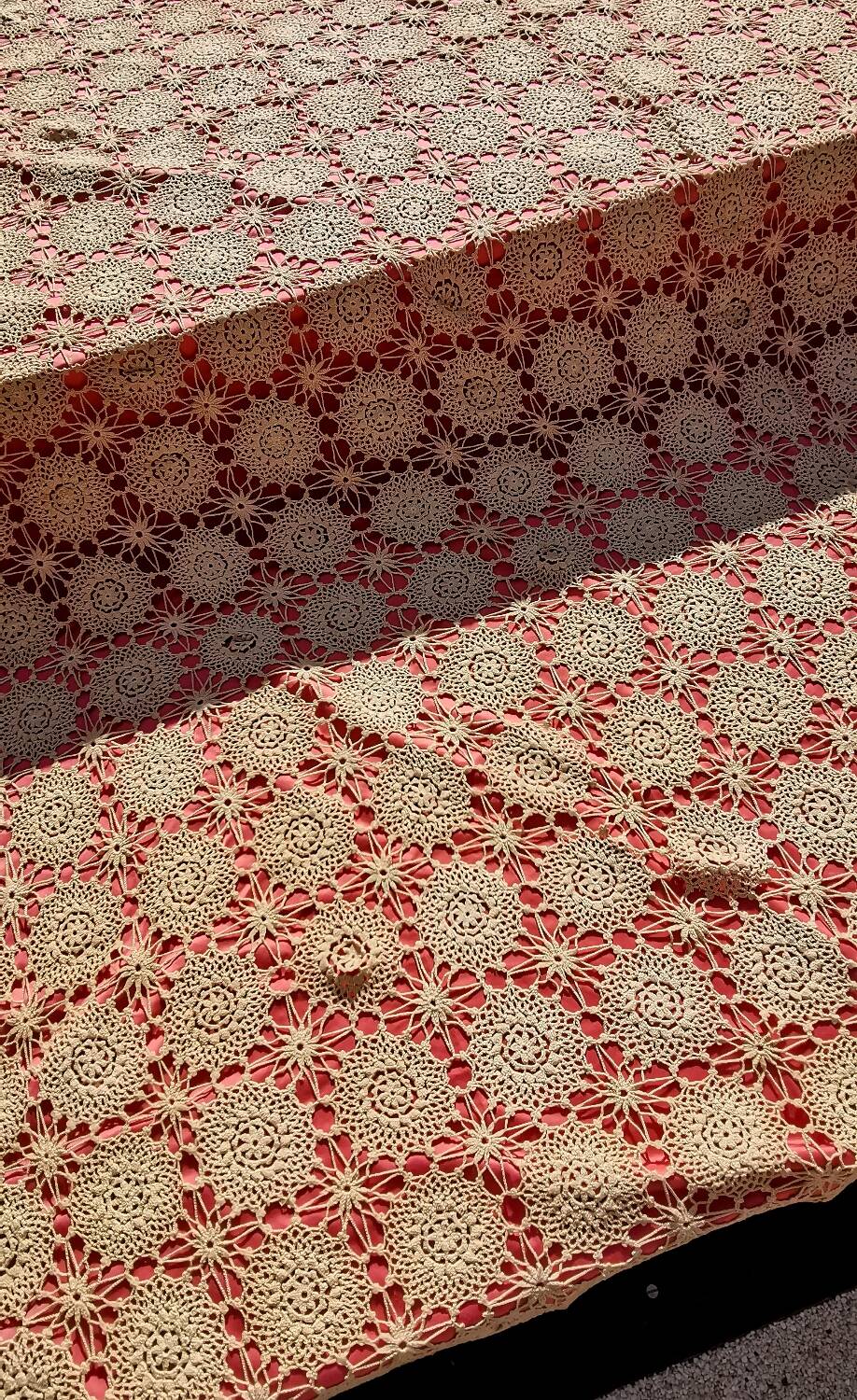 Crochet bedspread